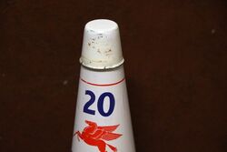 Genuine Mobiloil Arctic 20 Tin Top with Dust Cap