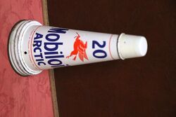 Genuine Mobiloil Arctic 20 Tin Top with Dust Cap