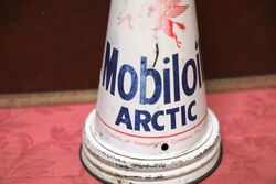 Genuine Mobiloil Arctic 20 Tin Top with Dust Cap