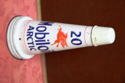 Genuine Mobiloil Arctic 20 Tin Top with Dust Cap