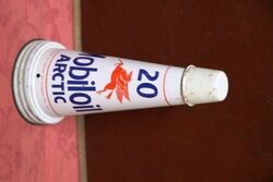 Genuine Mobiloil Arctic 20 Tin Top with Dust Cap