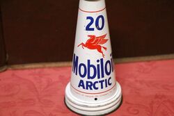 Genuine Mobiloil Arctic 20 Tin Top with Dust Cap