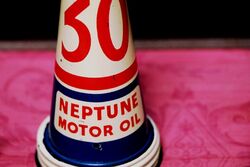Genuine Neptune SAE 30 Motor Oil Tin Top
