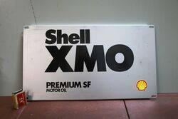 Genuine SHELL XMO Premium SF Motor Oil Tin Sign