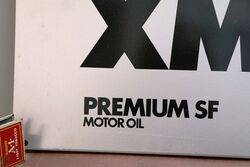 Genuine SHELL XMO Premium SF Motor Oil Tin Sign