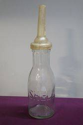 Genuine Shell Embossed Bottle With Original Shell Top