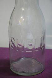 Genuine Shell Embossed Bottle With Original Shell Top