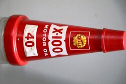 Genuine Shell X100 Motor Oil 1 pint Bottle