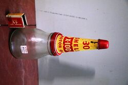 Genuine Shell X-100 Motor Oil 1 pint Bottle.