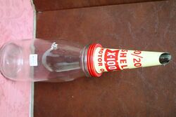 Genuine Shell X 100 Tin Top + Dust Cap + 1quart Bottle