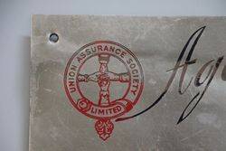 Genuine Union Assurance Aluminum Sign