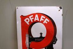 Genuine Vintage PFAFF Pictorial Sewing Machine Enamel Sign