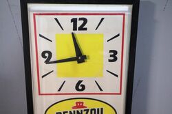 Genuine Vintage Pennzoil Workshop Wall Clock