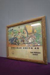 Genuine Zweirad Union AG Framed Advertising Poster 