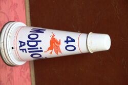 Genuine  Mobiloil AF 40 Tin Top and Dust Cap