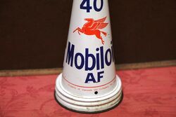 Genuine  Mobiloil AF 40 Tin Top and Dust Cap