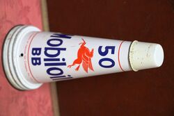 Genuine  Mobiloil BB 50 Tin Top & Dust Cap.