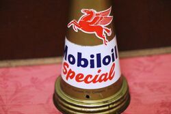 Genuine  Mobiloil Gold Special Tin Top and Dust Cap