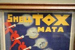 Genuine and Rare Shelltox Garage Advertising Card