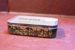 Gold Block Tobacco Tin