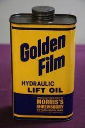 Golden Film one Litre Hydraulic Lift Oil Tin