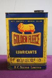 Golden Fleece 1 Gallon Oil Tin 