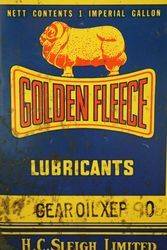 Golden Fleece 1 Gallon Oil Tin 