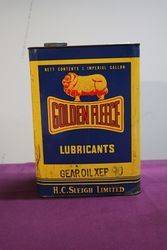 Golden Fleece 1 Gallon Oil Tin 