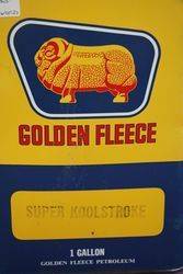 Golden Fleece One Gallon Motor Oil Tin