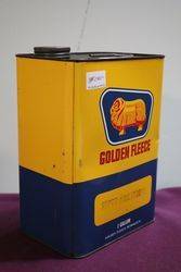 Golden Fleece One Gallon Motor Oil Tin