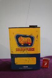 Golden Fleece One Gallon Motor Oil Tin