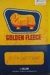 Golden Fleece One Gallon Motor Oil Tin 