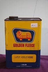 Golden Fleece One Gallon Motor Oil Tin 