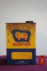 Golden Fleece One Gallon Motor Oil Tin 