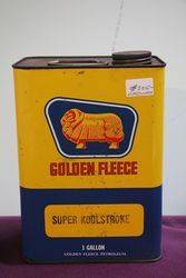 Golden Fleece One Gallon Motor Oil Tin 