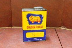 Golden Fleece Quart Oil Tin