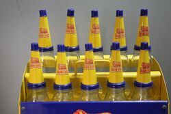 Golden Fleece Ram on Bone 10 Bottle Motor Oil Rack
