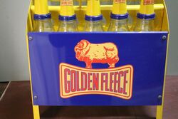 Golden Fleece Ram on Bone 10 Bottle Motor Oil Rack