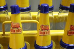 Golden Fleece Ram on Bone 10 Bottle Motor Oil Rack