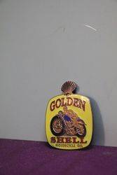 Golden Shell Motorcycle Oil Car Badge By WOLewis Birmingham 