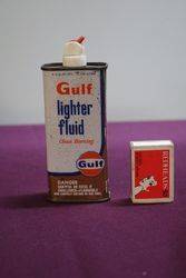 Gulf Lighter Fluid Tin