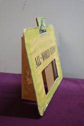 HMV andquotHis Masterand39s Voiceandquot All Word Radio Cardboard Advertising Sign 