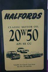 Halfords 20W 50 Motor Oil 5 Litre Tin 