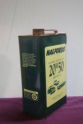 Halfords 20W 50 Motor Oil 5 Litre Tin 