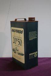 Halfords 20W 50 Motor Oil 5 Litre Tin 