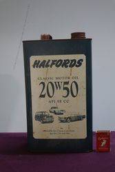 Halfords 20W 50 Motor Oil 5 Litre Tin 