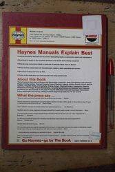 Haynes Owners Workshop Manual Ford Corsair V4 