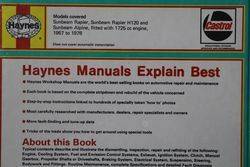 Haynes Owners Workshop Manual Sunbeam Rapier and Alpine 1967 to 1976 