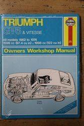 Haynes Owners Workshop Manual Triumph  GT6 & Vitesse 1962 to 1974