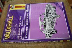 Haynes Owners Workshop Manual Vauxhall Viva ohv HB